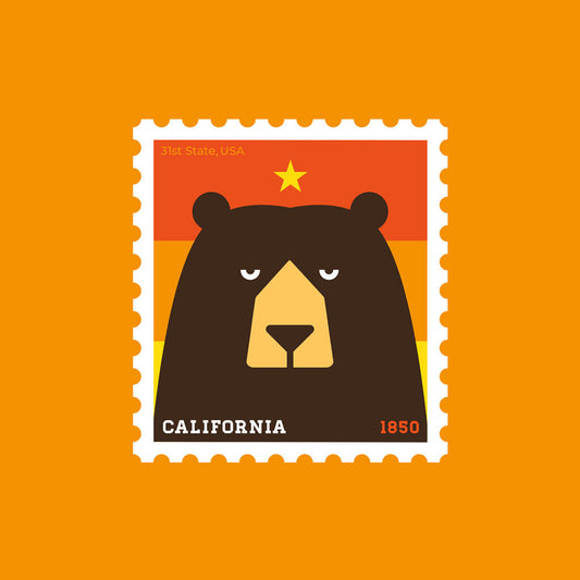 California State Stamp (Bear)