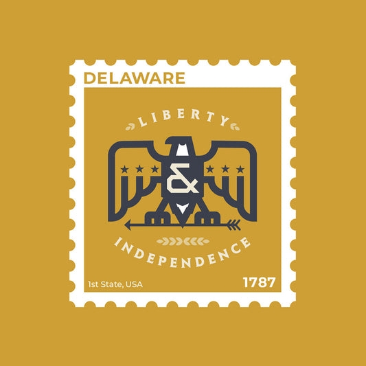 Delaware State Stamp