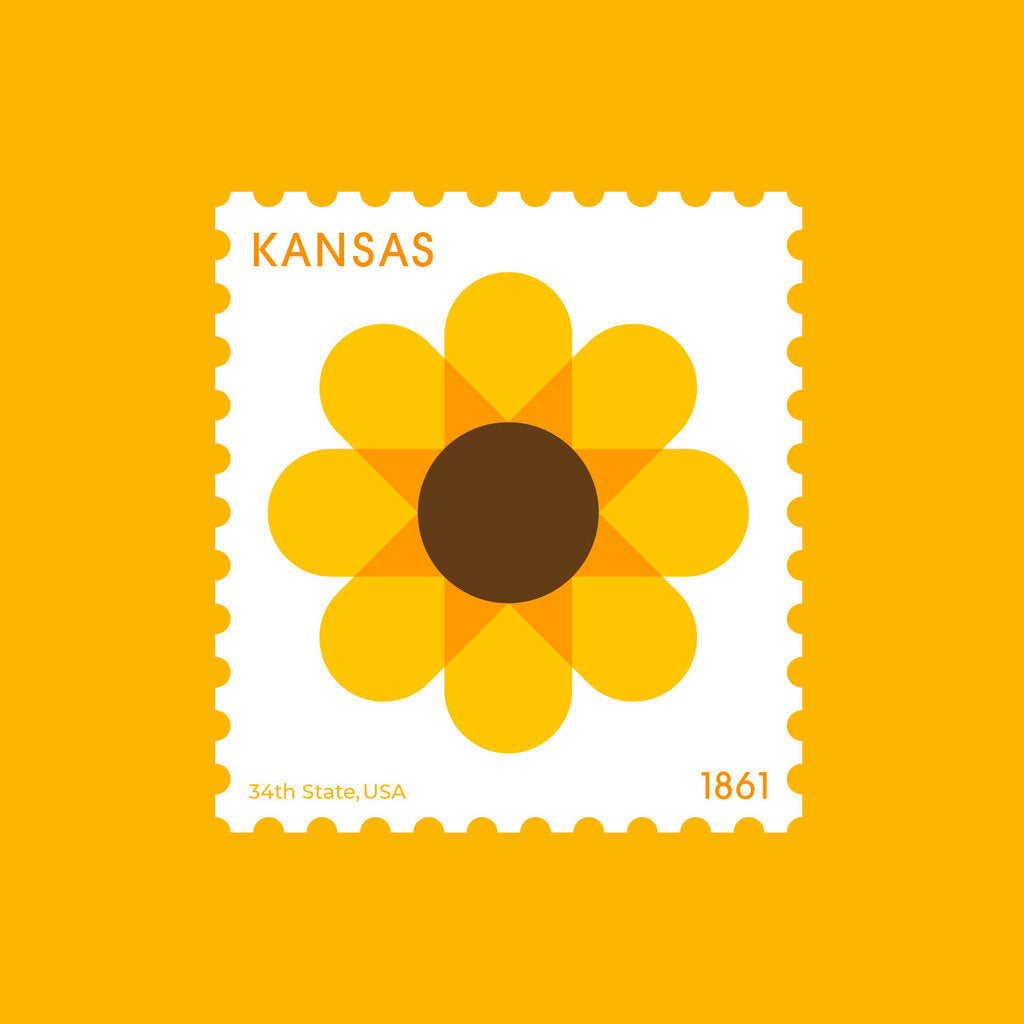 Kansas State Stamp