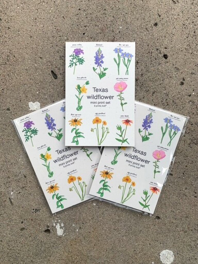 Wildflower Mini Prints Set of 8