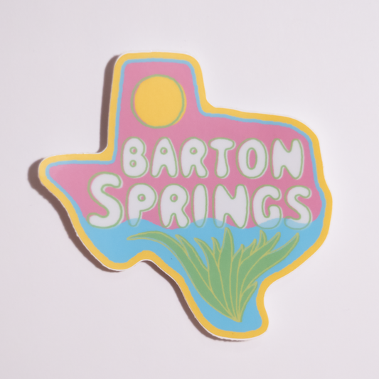Texas Barton Springs Sticker