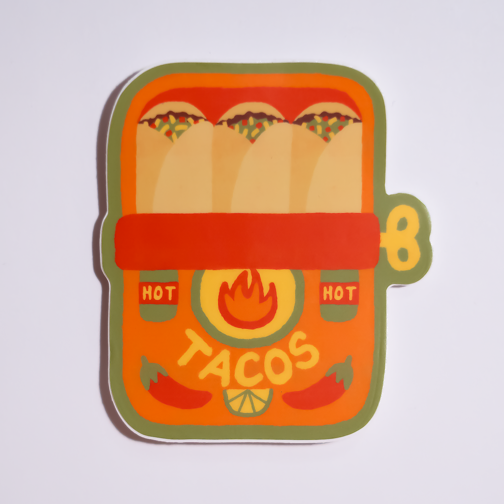 Tinned Tacos Sticker