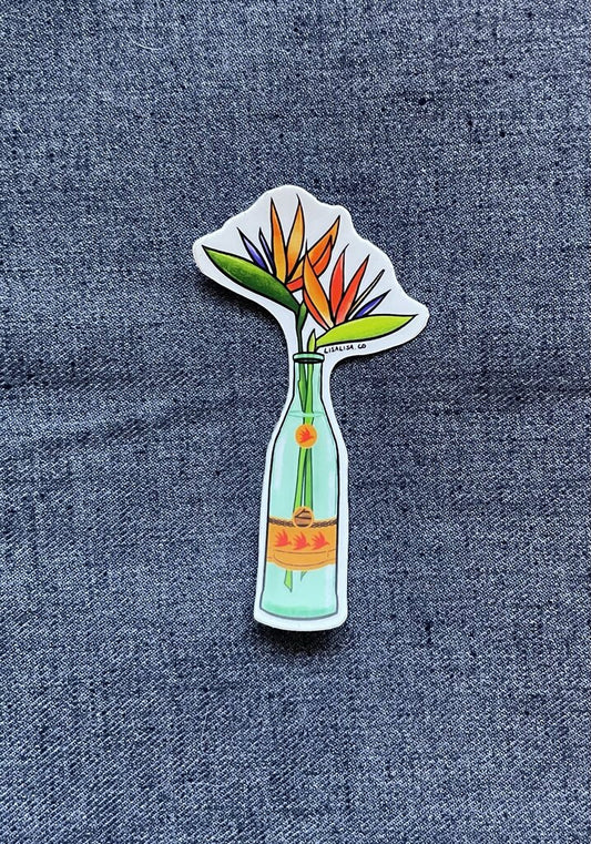 Birds of Paradise Topo Sticker