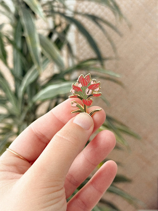 Indian Paintbrush Pin