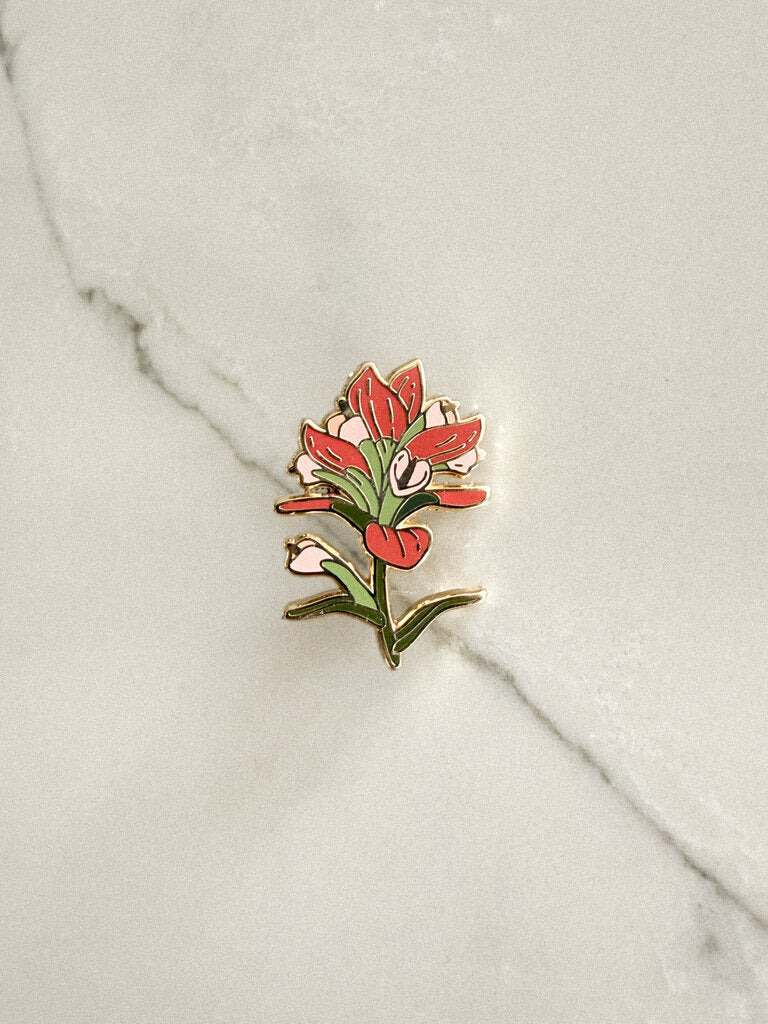 Indian Paintbrush Pin