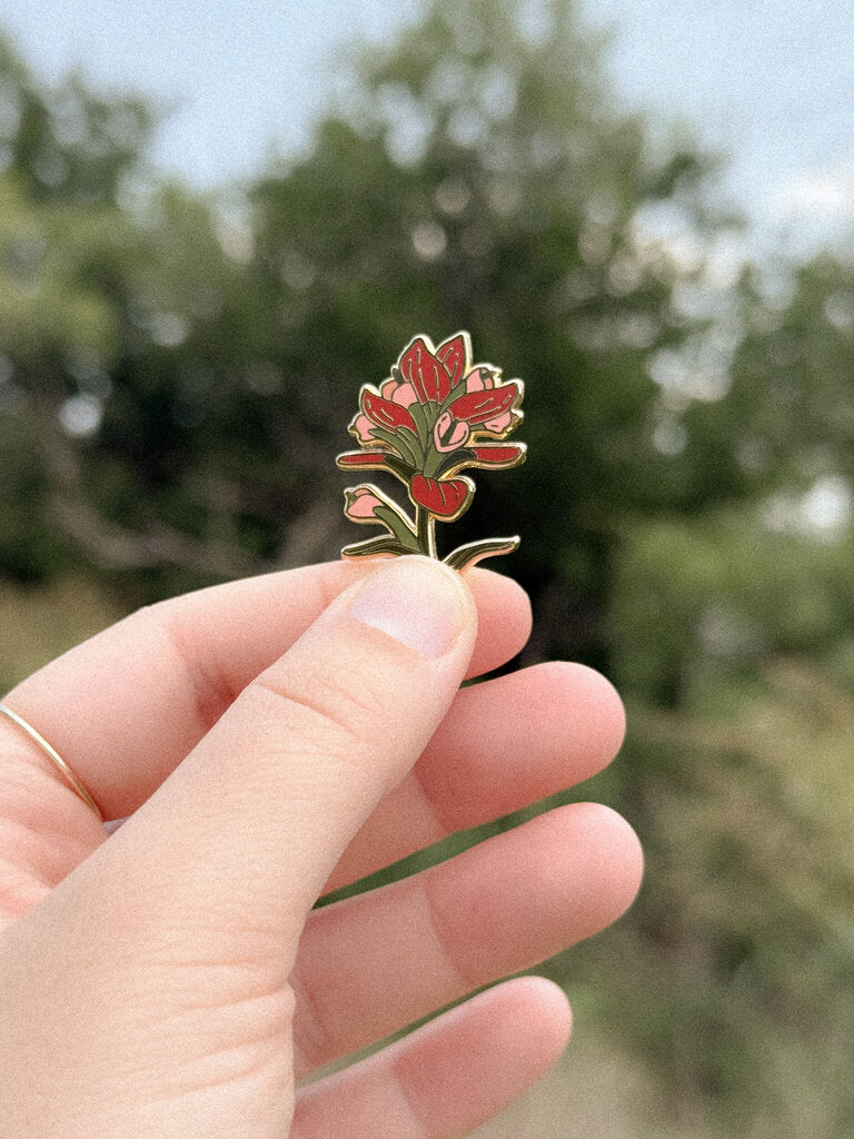 Indian Paintbrush Pin