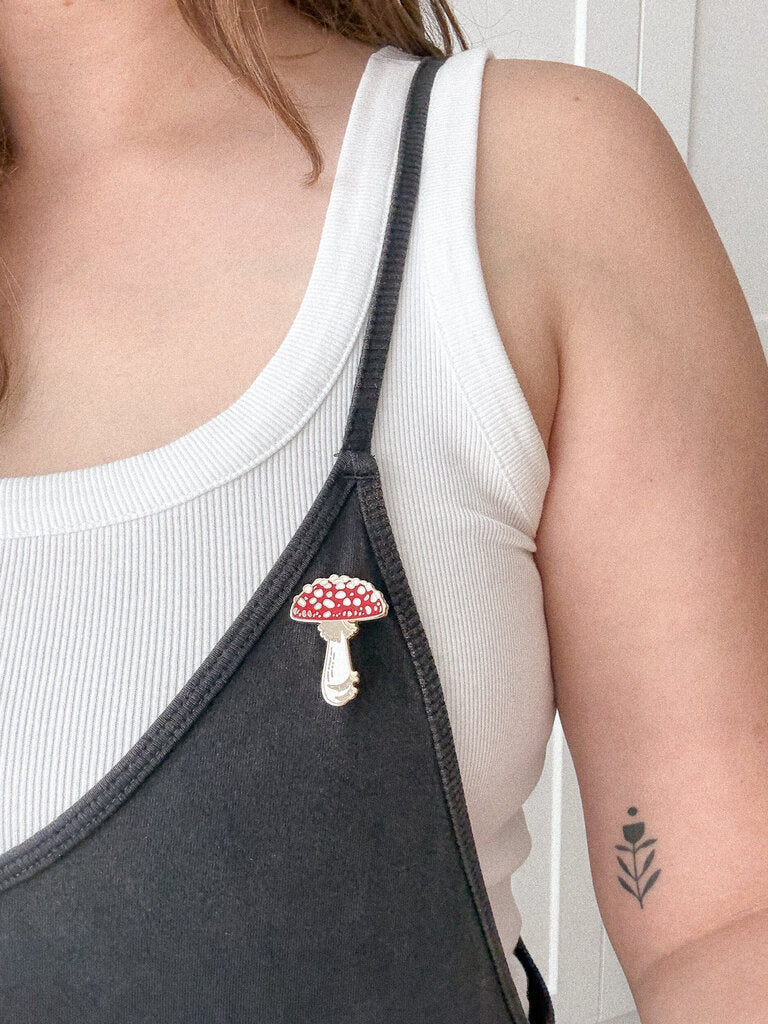 Fly Agaric Mushroom Enamel Pin