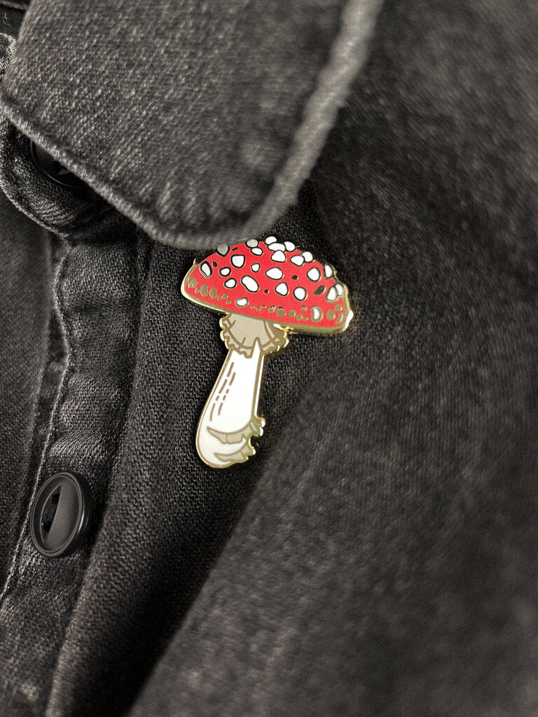 Fly Agaric Mushroom Enamel Pin