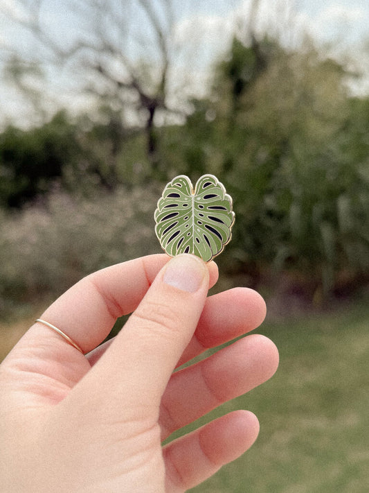 Monstera Enamel Pin