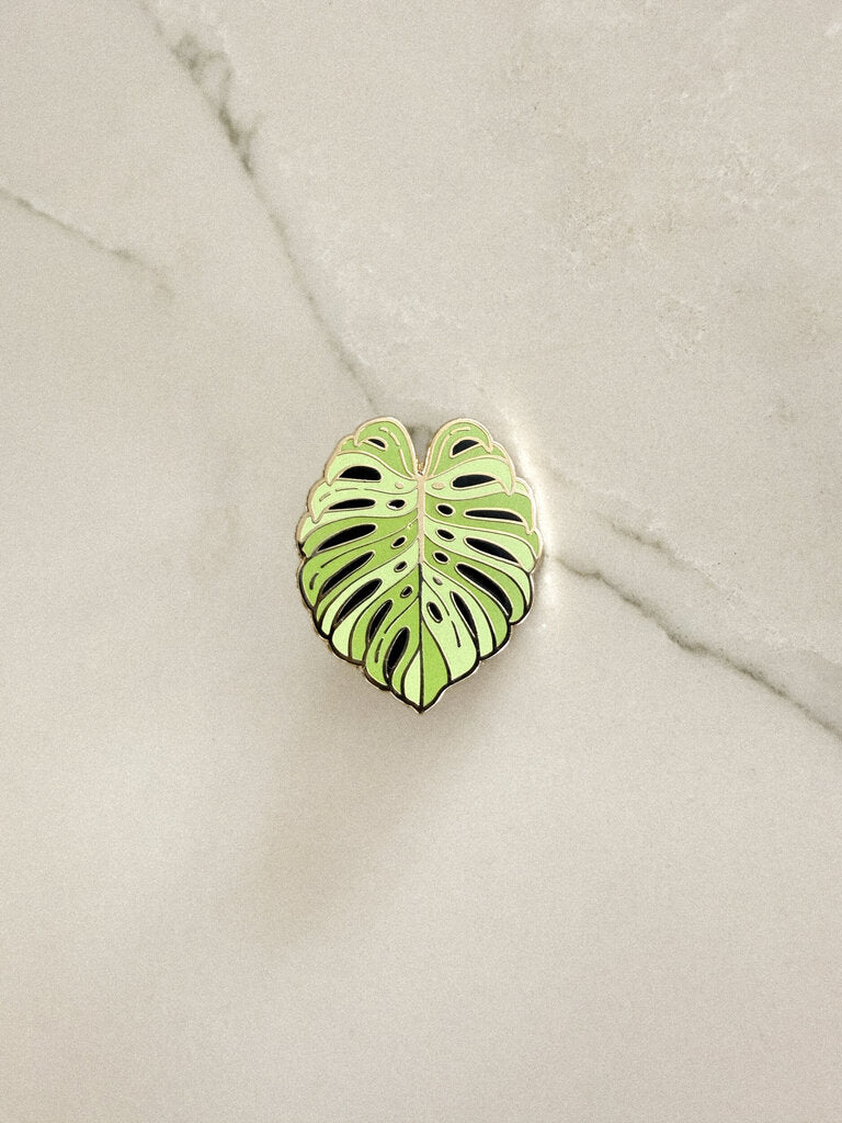 Monstera Enamel Pin