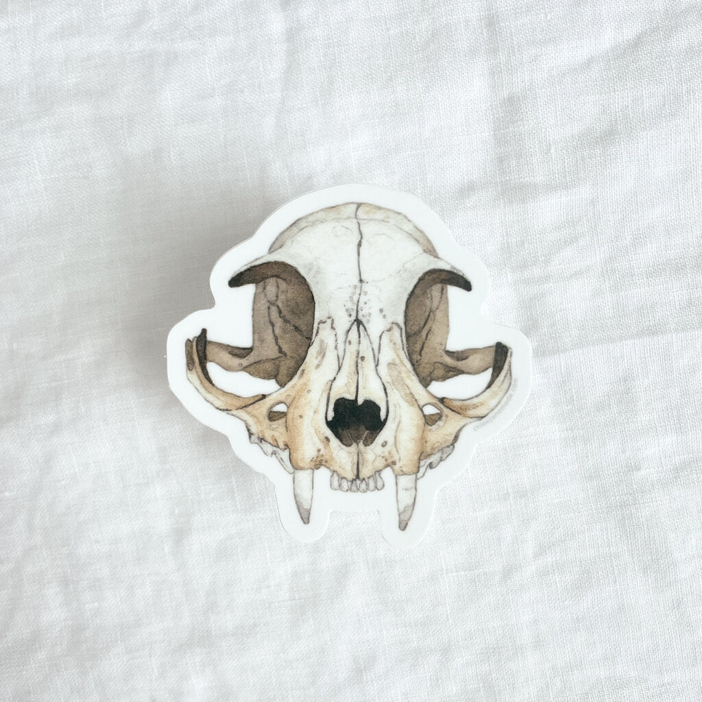 Cat Skull Sticker