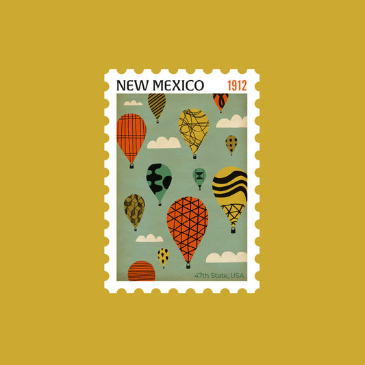 New Mexico State Stamp (Balloons)