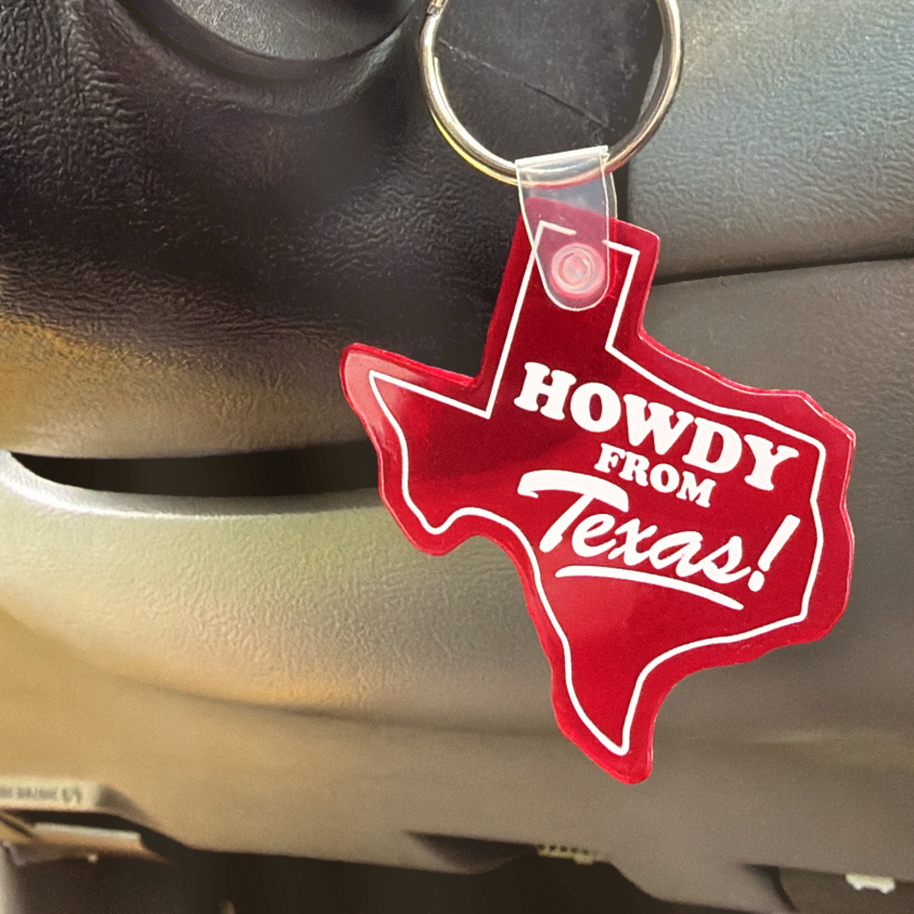 Howdy from Texas Keychain
