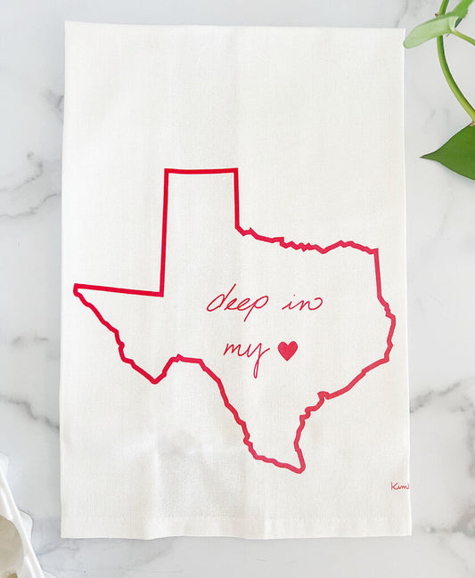 Deep in My Heart Tea Towel