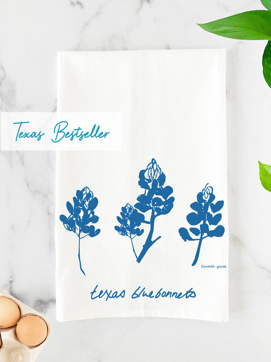 Bluebonnets Tea Towel