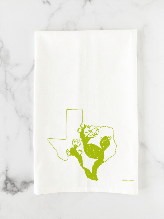 Texas Cactus Tea Towel