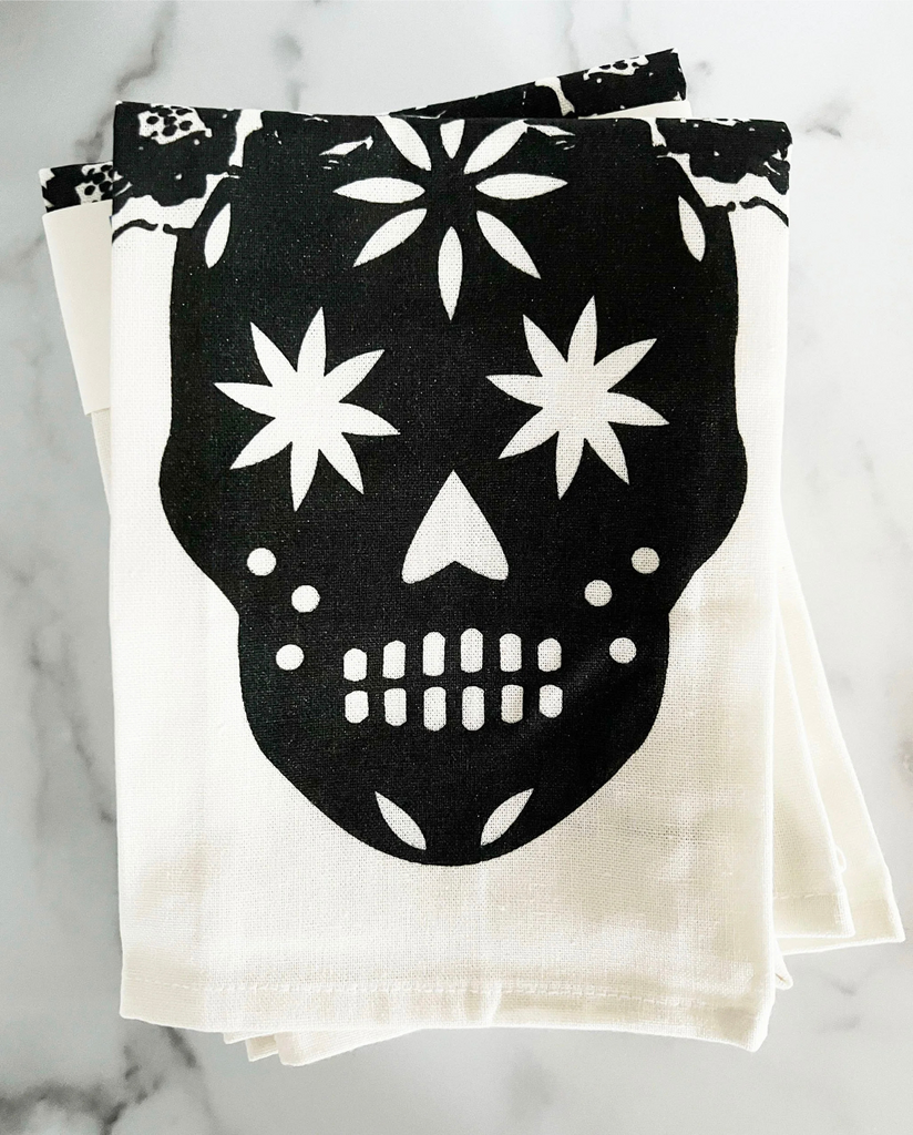 Sugar Skull Tea Towel